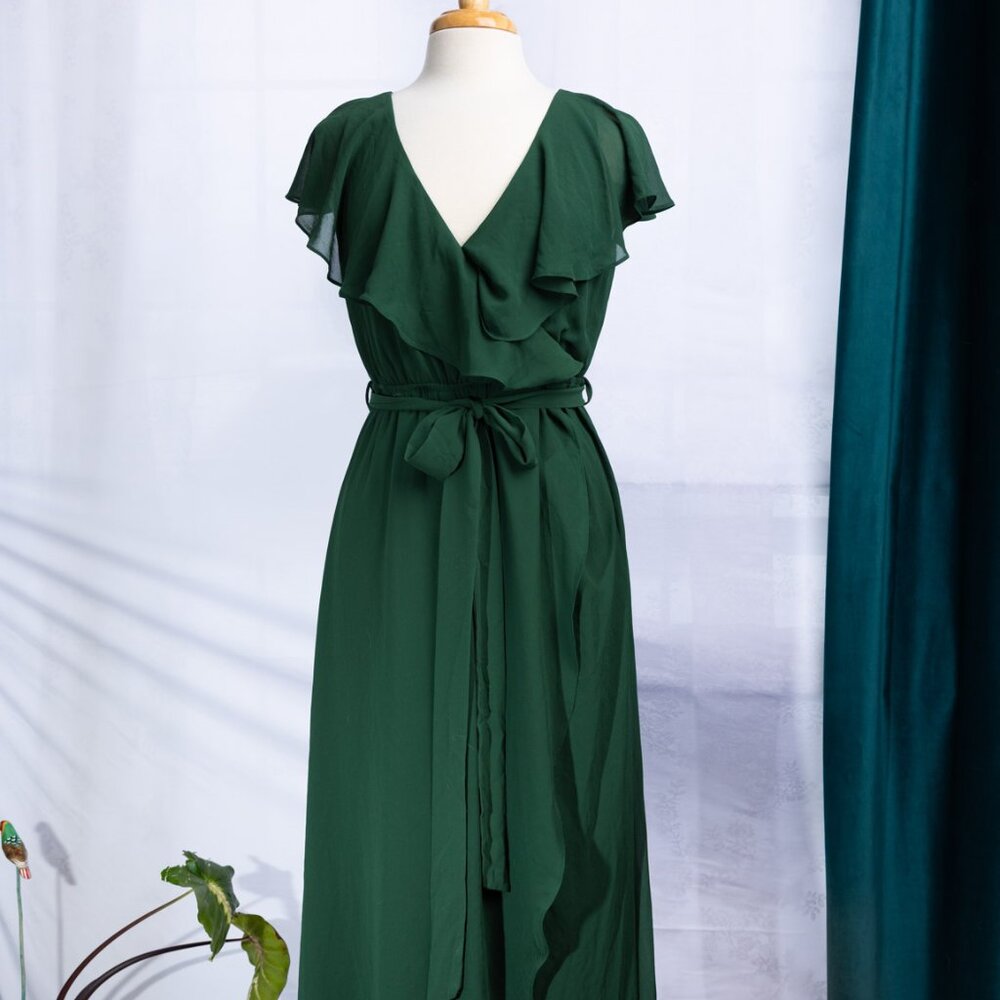 Baltic Born Green Wrap Maxi Dress